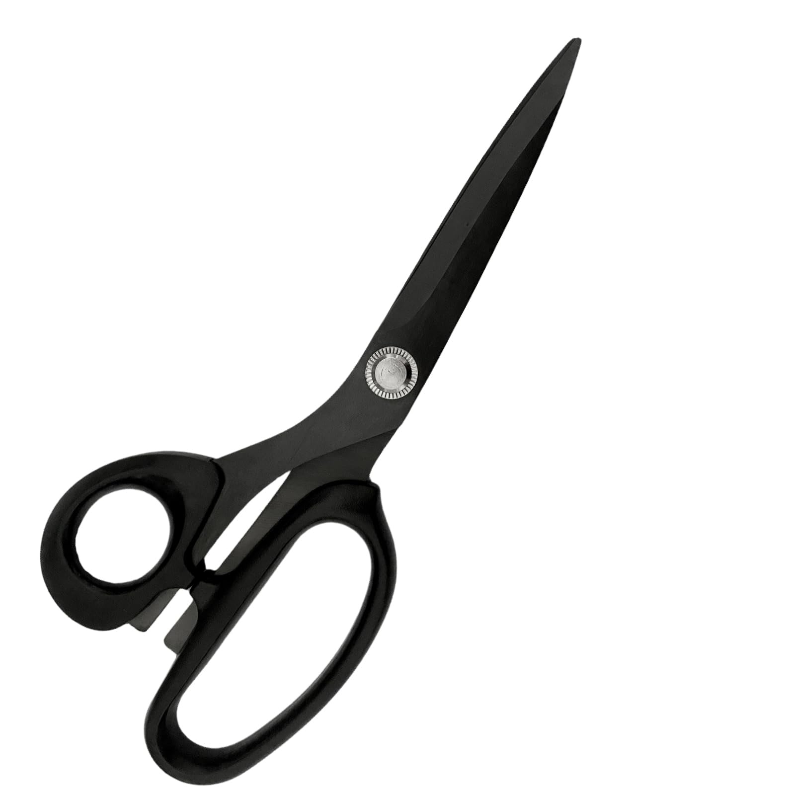 Mxeiwzx Left-Handed Scissors for Adults, 8 Inch Titanium Coating with Stainless Steel Blade, for Dressmaking, Leather Professional Sewing Fabric, Crafting and Home General Use, Black