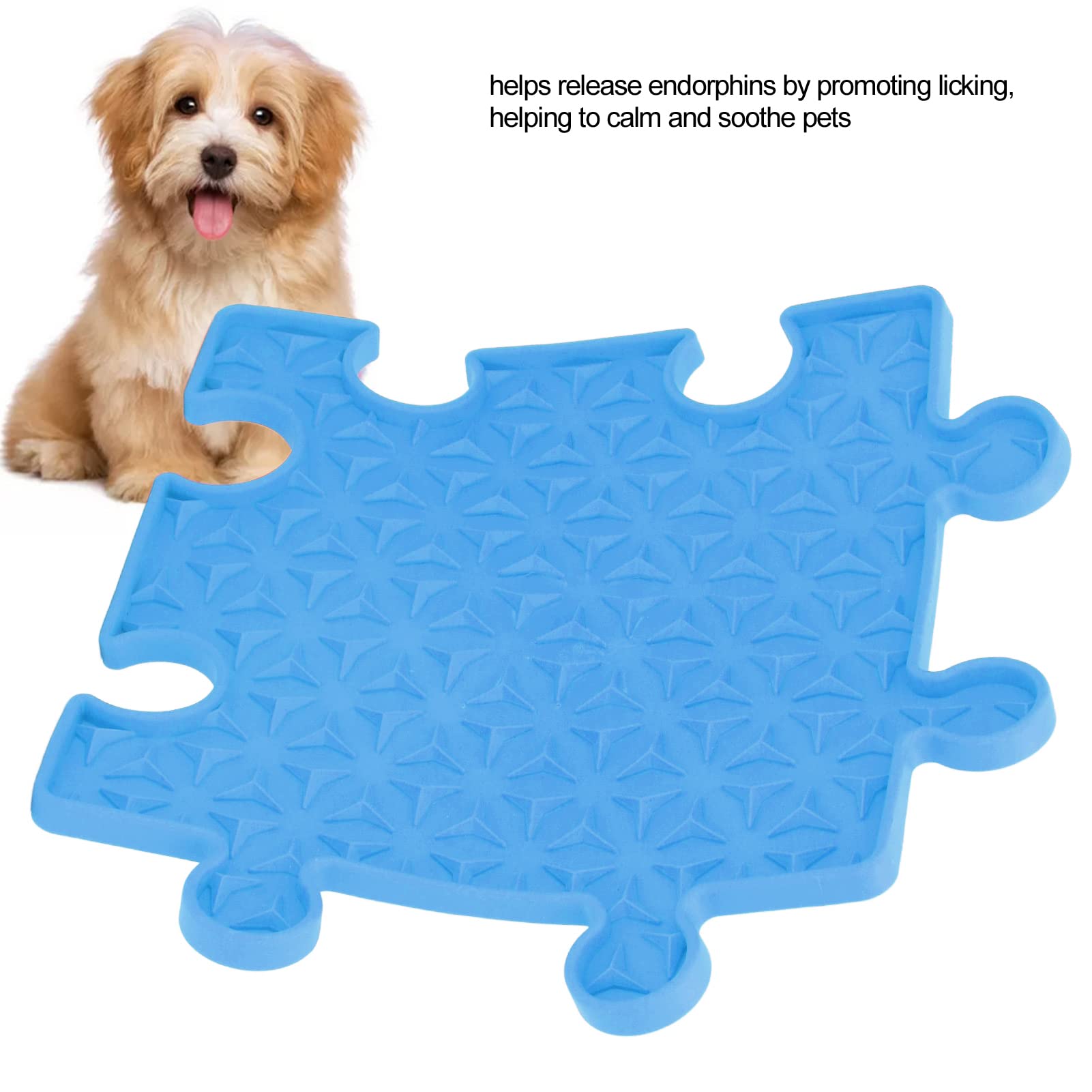 9.1in Dog Lick Pad, Food Grade Silicone - Dog Lick Mat for Anxiety Relief - Dog Toys to Keep Them Busy, Slowing Down Feeding Slow, Supports Mental, Dental, and Digestive Health