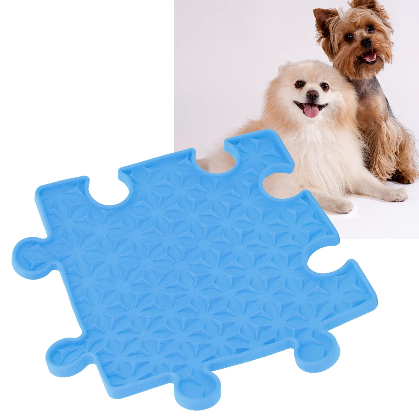 9.1in Dog Lick Pad, Food Grade Silicone - Dog Lick Mat for Anxiety Relief - Dog Toys to Keep Them Busy, Slowing Down Feeding Slow, Supports Mental, Dental, and Digestive Health