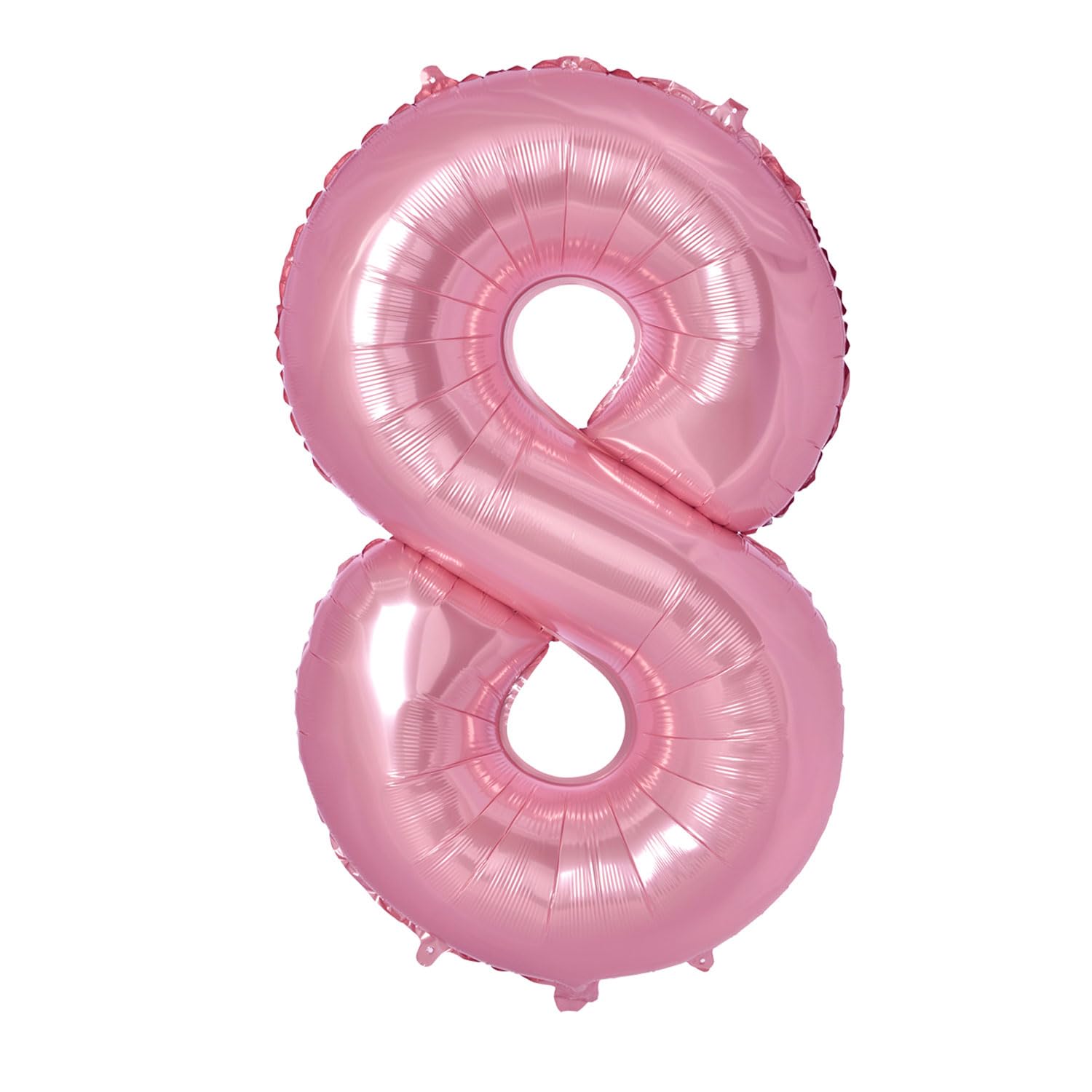 40 inch Number Balloons 8, Number Balloons Big Size for Birthday Graduation Wedding Anniversary Celebration Party Decorations (Pink)