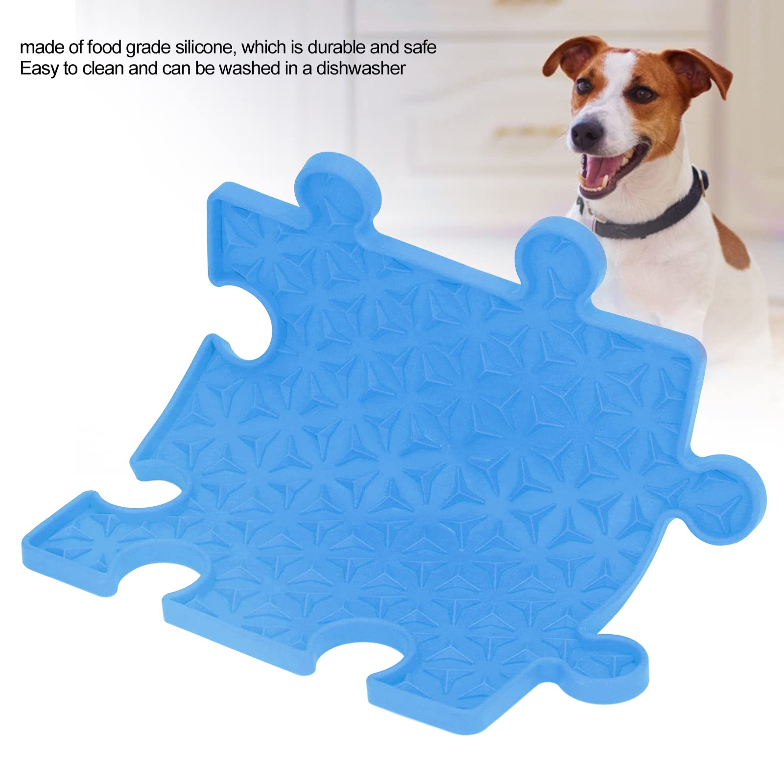 9.1in Dog Lick Pad, Food Grade Silicone - Dog Lick Mat for Anxiety Relief - Dog Toys to Keep Them Busy, Slowing Down Feeding Slow, Supports Mental, Dental, and Digestive Health