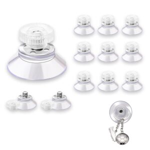 yafiygi 12 pack small suction cups 1 inch mini suction cup with m5 screw clear pvc sucker pads extra strong suction cup glass holder with screw nut for bathroom window car shade rubber included