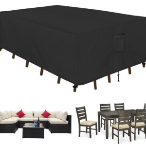 Outdoor Waterproof Furniture Cover, Rectangle Patio Sectional Sofa Set Cover Dinning Table and Chairs Covers, Couch Loveseat Protector Cover 79" L