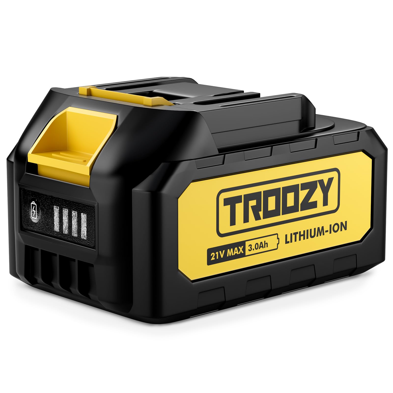 TROOZY 21V Battery Compatible with Makita Power Tools,MAX 3.0Ah Rechargeable Lithium Battery with Led Indicator,Mini Chainsaw Battery Replacement Extended Runtime Portable Chainsaw Accessories