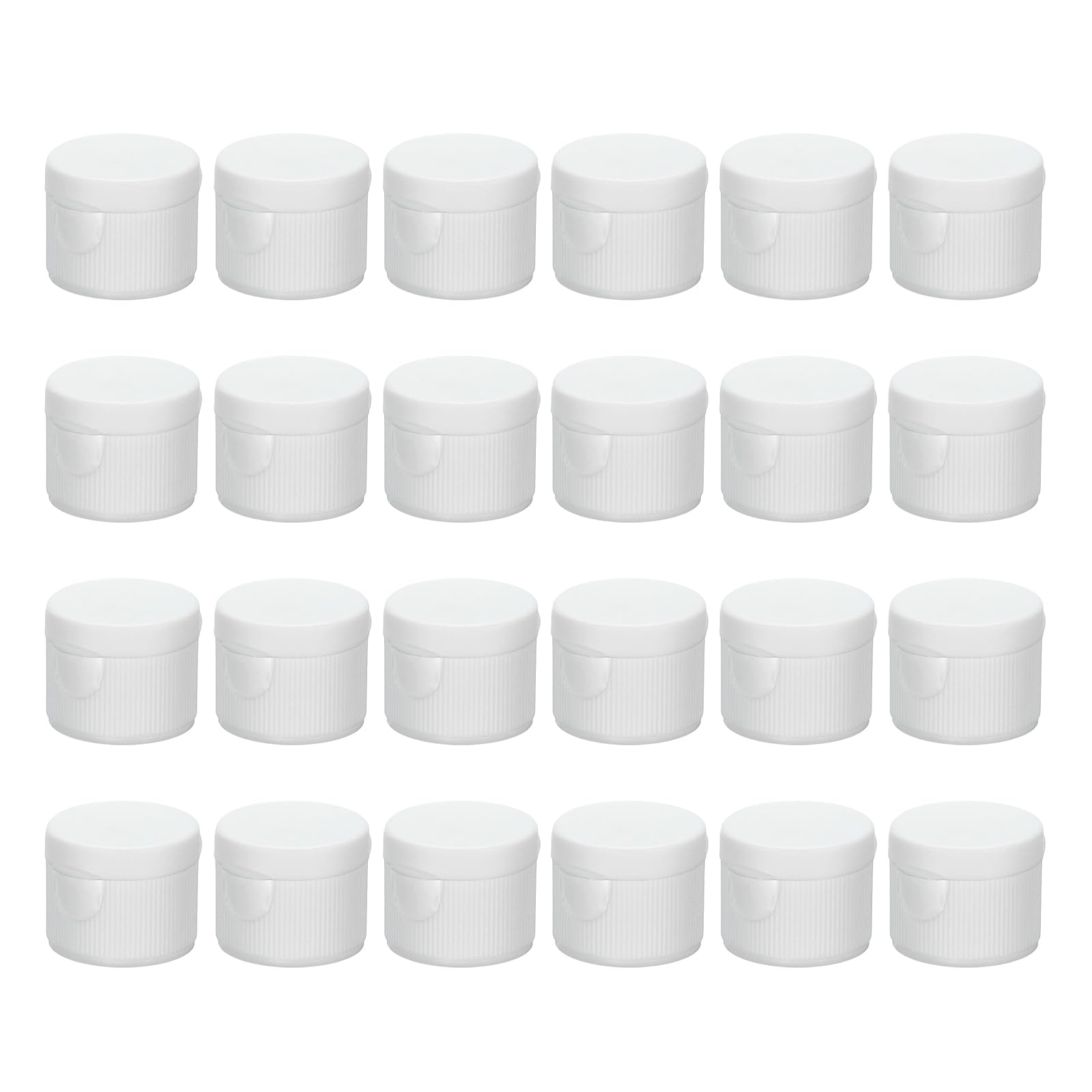 PATIKIL 20/410 Bottle Emptying Cap, 48pcs Plastic Replacement Flip It Top Dispensing Caps for Squeeze Shampoo and Lotion Bottles