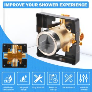 R10000-UNBX Universal Shower Valve Body Replacement Delta Faucet R10000 UNBX MultiChoice Bathtub and Shower Valve Body for Tub Faucet Trim Kits, Fits Single or Dual Function Delta Faucet Trim Set