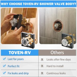 R10000-UNBX Universal Shower Valve Body Replacement Delta Faucet R10000 UNBX MultiChoice Bathtub and Shower Valve Body for Tub Faucet Trim Kits, Fits Single or Dual Function Delta Faucet Trim Set