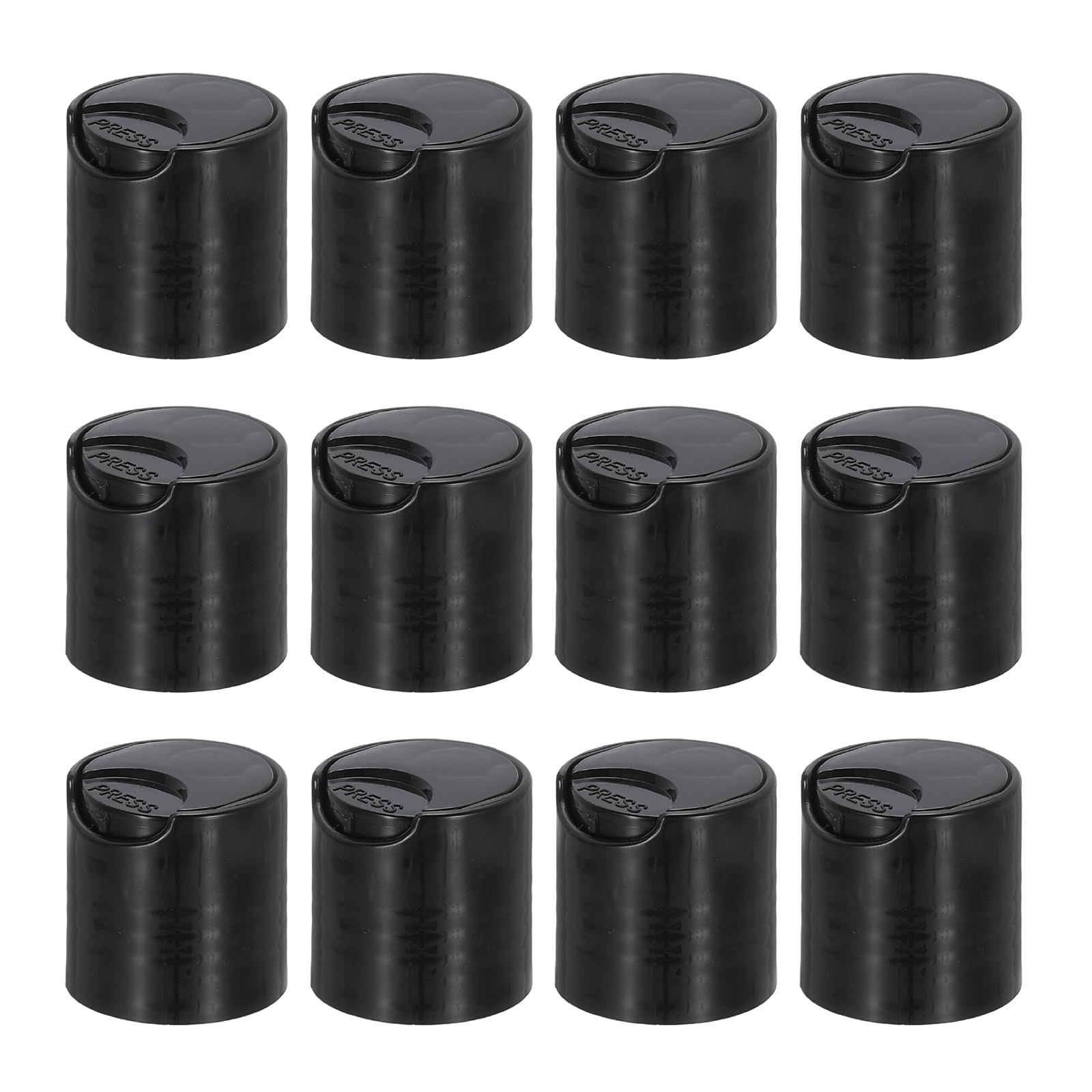 PATIKIL 24/410 Replacement Press Plastic Caps, 12pcs Dispensing Top Cover for Squeeze Shampoo and Lotion Bottles Lids