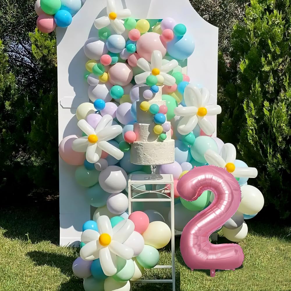 40 inch Number Balloons 8, Number Balloons Big Size for Birthday Graduation Wedding Anniversary Celebration Party Decorations (Pink)