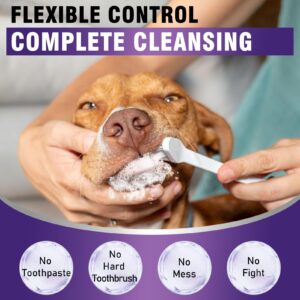 Pjordo Teeth Cleaning Wipes for Dogs & Cats, Dental Care Finger Wipes, Remove Plaque, Tartar & Bad Breath, Disposable Gentle Cleaning & Gum Care Pet Wipes, No-Rinse Dog Finger Toothbrush, 50 Counts