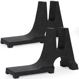 inno stage cast iron fireback feet - durable fireplace fireback support for all firebacks | heavy-duty cast iron fireplace feet, 1 pair