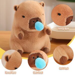 TITQWOP Capybara Plush with Snot Kawaii Capybara Stuffed Aniamls Toys Soft Cute Capybara Doll Pillow for Kids Boys Girls