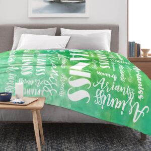 Customization of lover Custom Name Blankets Personalized Blanket and Throw Customized Flannel Blankets for Kids Adult(50''x60'')