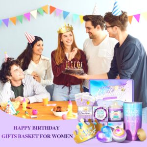 GEMTEND Birthday Gifts for Women, Happy Birthday Gift Basket for Women, Woman Birthday Gifts Ideas Gift Set for Her, Female, Women, Sister, Mom,Wife, Girlfriend, Coworker, Daughter