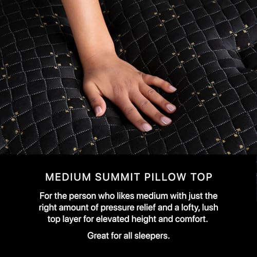 Beautyrest Black Series Four 17.5" Medium Summit Pillow Top King Mattress - Breathable, Cooling, and Supportive - CertiPUR-US Certified, 100-Night Sleep Trial, and 10-Year Limited Warranty