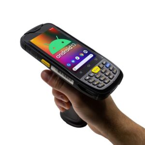 chainway c6000 mobile computer, android 13, barcode scanner, pistol grip, zebra se4710 2d/1d/qr code reader, keyboard, wireless, wifi, bluetooth, for inventory scanning