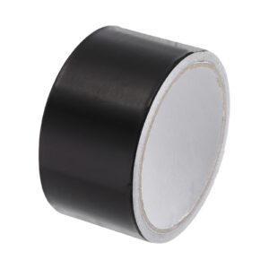 uxcell aluminum foil tape 2 inch x 10 yards black high temperature tape for hvac, sealing, patching hot and cold air ducts 1 pcs