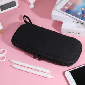 Oyachic Compact Pencil Case,Slim Pencil Pouch,Portable Stationery Pen Bag,Black