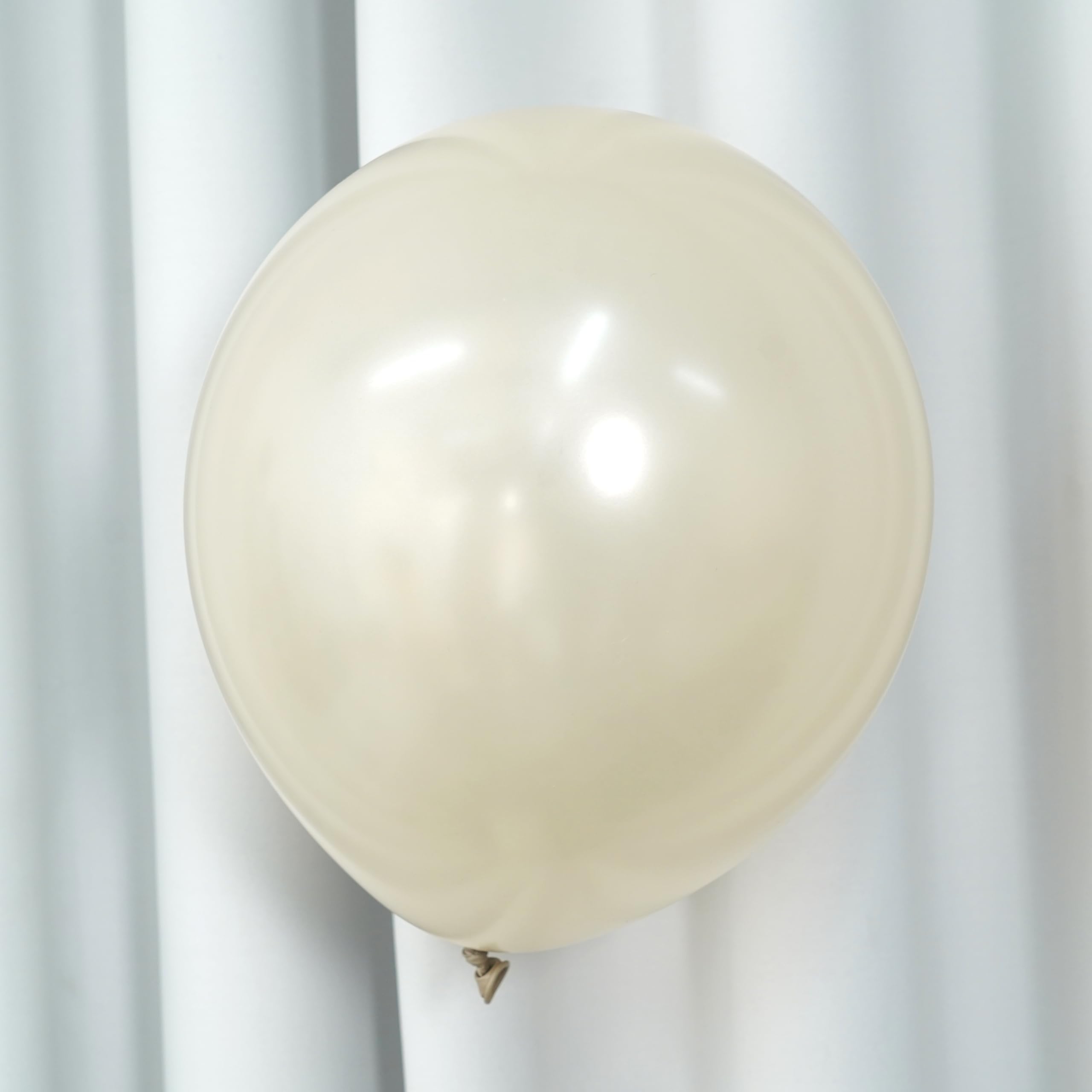 Pearl White Sand Balloons 5 Inch, 100 PCS Small Beige Cream Off White Pearl Balloons, Boho Neutral Nude Tan Helium Mini Balloon for Arch Birthday Wedding Bridal Shower Anniversary Party Decoration