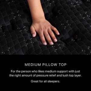 Beautyrest Black Series Three 16.25" Medium Pillow Top King Mattress - Breathable, Cooling, and Supportive - CertiPUR-US Certified, 100-Night Sleep Trial, and 10-Year Limited Warranty