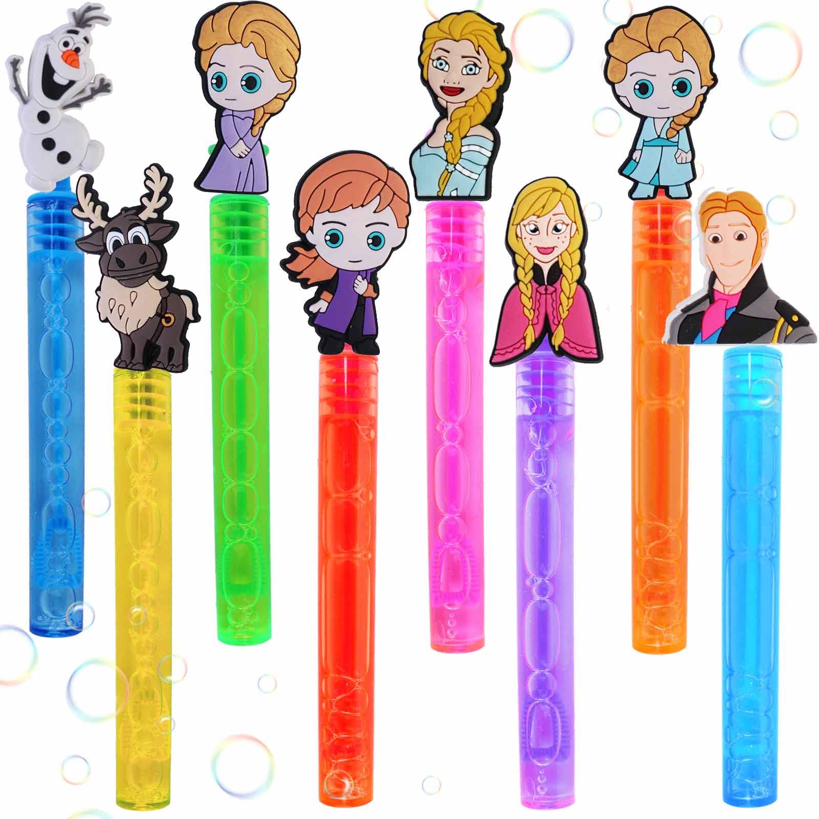 24 Piece Frozen Bubble Wand for Kids(8 Style),Cute Frozen Bubble Wand Great for Frozen Theme Birthday Party Supplies