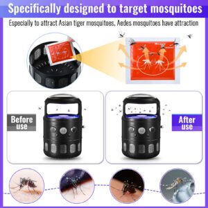 Qualirey 2 Pcs Mosquito Attractants for All Bug Zapper Bait Refill, Safe Mosquito Lures Fly Bait, Clip on Mosquito Trap Attractant Bait Hang Bug Zapper Refill for Indoor Outdoor