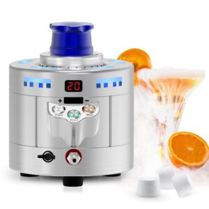 portable dry ice maker machine: food grade dry ice maker with quick co2 dry ice making and instant glass chilling, dry ice machine for bars, restaurants, clubs, and hotels