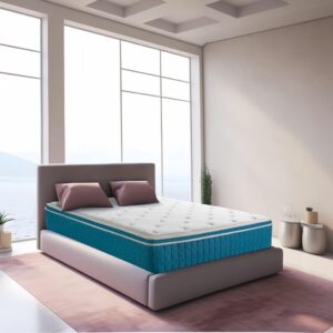 BreezeRest Queen Mattress 12 Inch Hybrid Mattress Bed in a Box,Colchones Queen Soft Cooling Gel Memory Foam Mattress with Individually Innerspring Pocket Coils for Motion Isolation