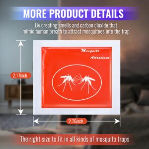 Qualirey 2 Pcs Mosquito Attractants for All Bug Zapper Bait Refill, Safe Mosquito Lures Fly Bait, Clip on Mosquito Trap Attractant Bait Hang Bug Zapper Refill for Indoor Outdoor