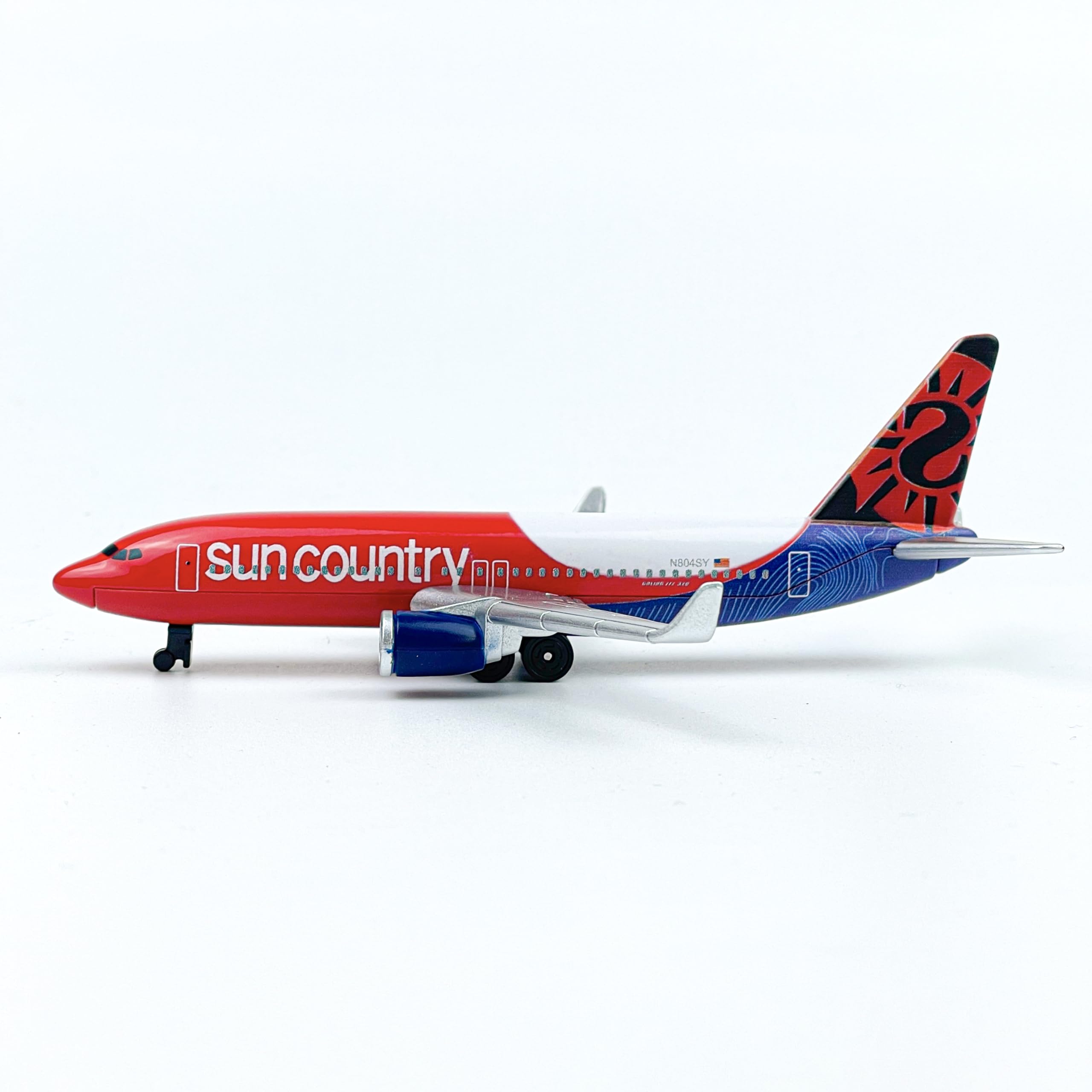 AVIAMUSE Sun Country Model Airplane, Die-cast Single Planes Model Aircraft Suitable for Collection & Christmas, Birthday Gifts