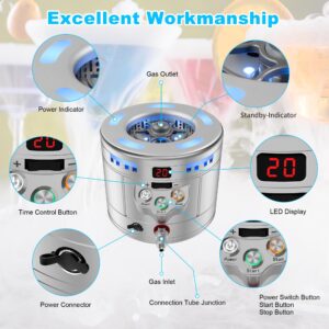 Portable Dry Ice Maker Machine: Food Grade Dry Ice Maker with Quick CO2 Dry Ice Making and Instant Glass Chilling, Dry Ice Machine for Bars, Restaurants, Clubs, and Hotels