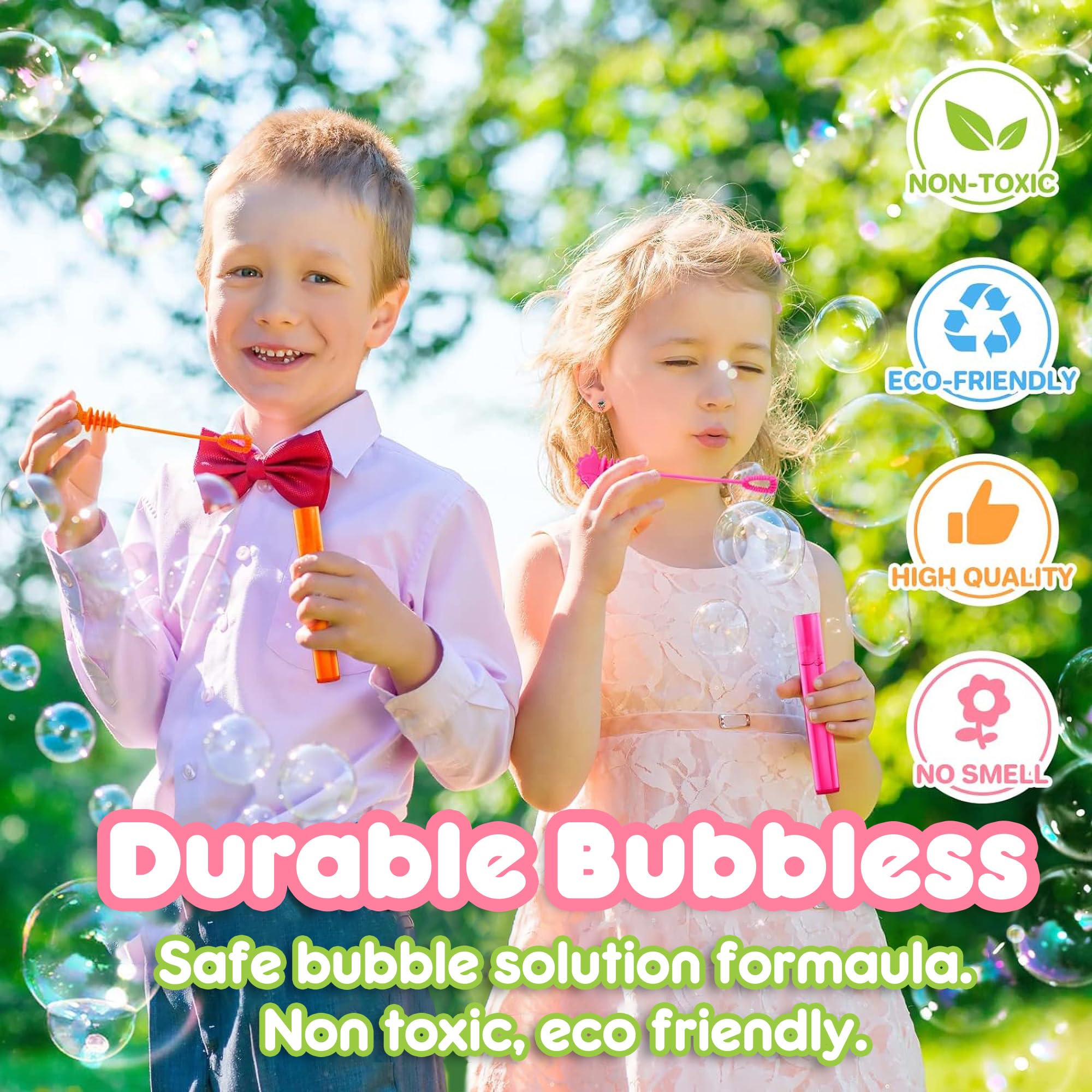 24PCS Strawberry DIY Bubble Wands Party Favors 96PCS Stickers for Goodie Bag Fillers Pinata Stuffers Mini Bubble Bulk Berry First Birthday Party Supplies Toys Gifts Class Prizes Toddlers Girls