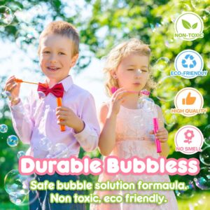 24PCS Bee DIY Bubble Wands Party Favors 96PCS Stickers for Goodie Bag Fillers Pinata Stuffers, Mini Bubble Bulk Birthday Party Supplies Toys Gifts Class Prizes for Toddlers Boys Girls