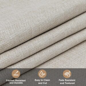 80x60 Inchess Natural Thickened Fabric Premium Linen Liner Multi-Purpose Linen Fiber Material for Gardening Wedding Table Runners Home Party Decorations Christmas (Beige)