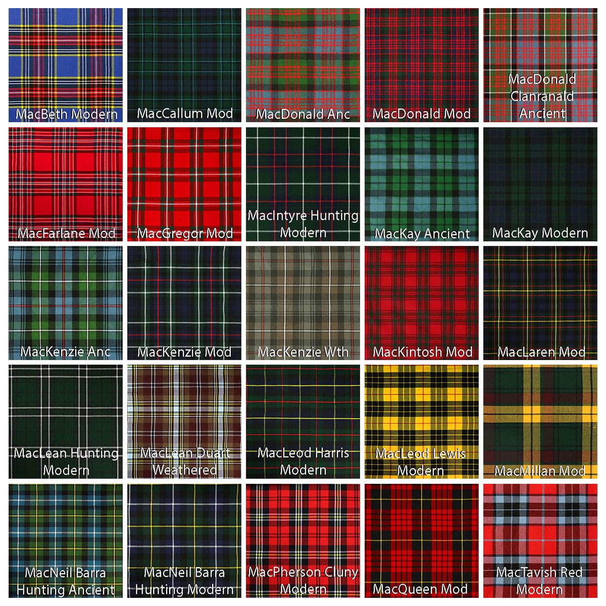 Homespun Wool Blend Plaid Tartan Fabric by The Yard (Fraser Hunting Weathered)