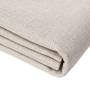 80x60 inchess natural thickened fabric premium linen liner multi-purpose linen fiber material for gardening wedding table runners home party decorations christmas (beige)