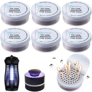 qualirey 6 pcs mosquito attractant for bug zapper, each last 60 day pest lure mosquito trap fly biting insect bait refill high catch rate compatible with dynatrap and all insect trap indoor outdoor