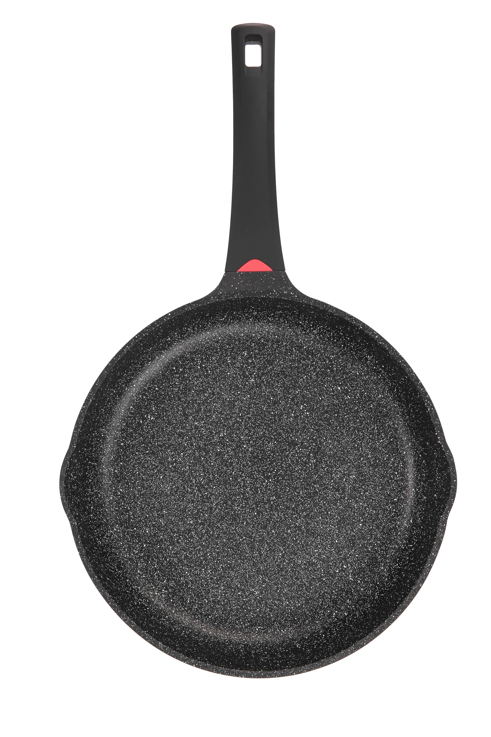 11 Inch Non Stick Frying Pans Granite Coated with Pour Spout - Lightweight 2.9 Quart Skillets and Frying Pans with Comfort Stay Cool Grip Handle - Induction Compatible PFOA Free Frying Pan (Black)