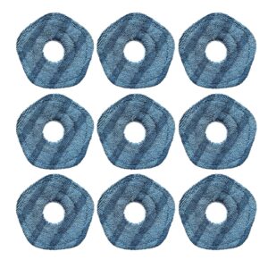 replacement washable mopping cloth mop pads compatible with eufy x10 pro omni and eufy x9 pro robot vacuums cleaner mops accessory，9-pack reusable mop pads