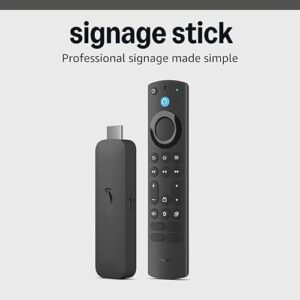 Amazon Signage Stick - digital signage media player - quad-core SoC, 4K video streaming and playback, WiFi 6E