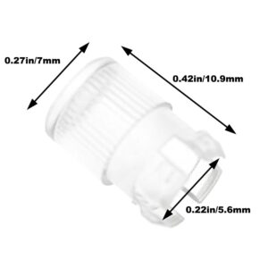 Lind Kitchen 12PCS 5mm Light Emitting Diode Holder Cap LED Lamp Socket for Lamp Bulb Bezel Mount Panel Display Protective Cover with Thread