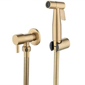 toilet sprayer kit brass shower sprayer replacement spray compatible with premium cloth diaper sprayer - sus304 airbrush bidet toilet set companion