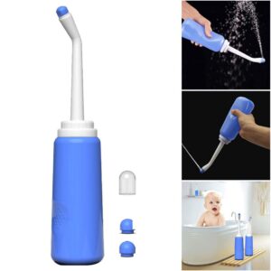 Bidet Sprayer Postpartum Bide Bottle Portable Travel Toilet Bidet Bathing Vaginal Wash for Baby Women Bedridden Patient, Bidet Sprayer