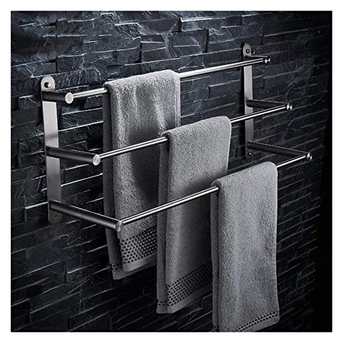 Towel Rack for Bathroom Towel Shelf Rail Kitchen Multi Functional Bathroom 304 Stainless Steel 3 Layers Towel Rack Bath Towel Rack Towel Shelf