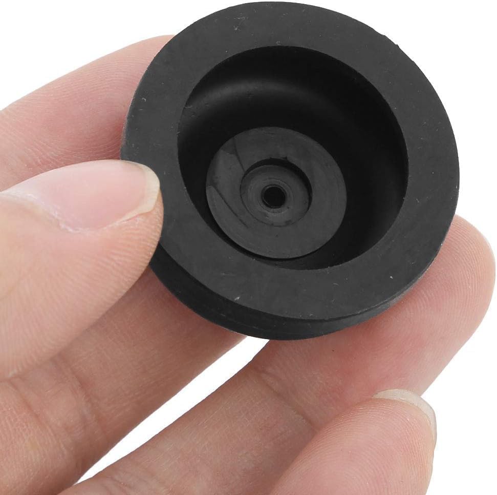 6Pcs Black EPDM Rubber Oxygen Pump Replacement Parts for Aquarium Fishing Oxygen Pump Aquarium Diaphragm Silicone Cup Parts Reolacements Fish and Aquatic Pets, Pet Supplies