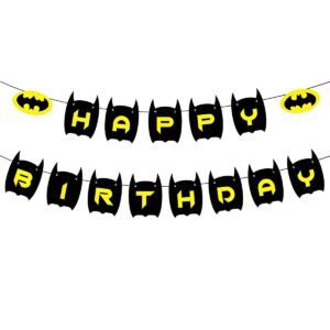 batman birthday banner，batman birthday party suplies decor