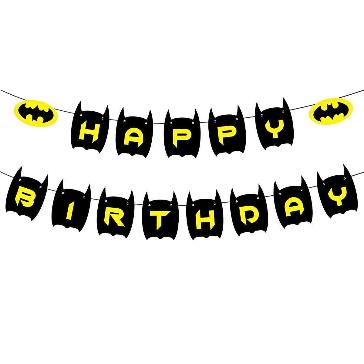 Batman Birthday Banner，Batman Birthday Party Suplies Decor