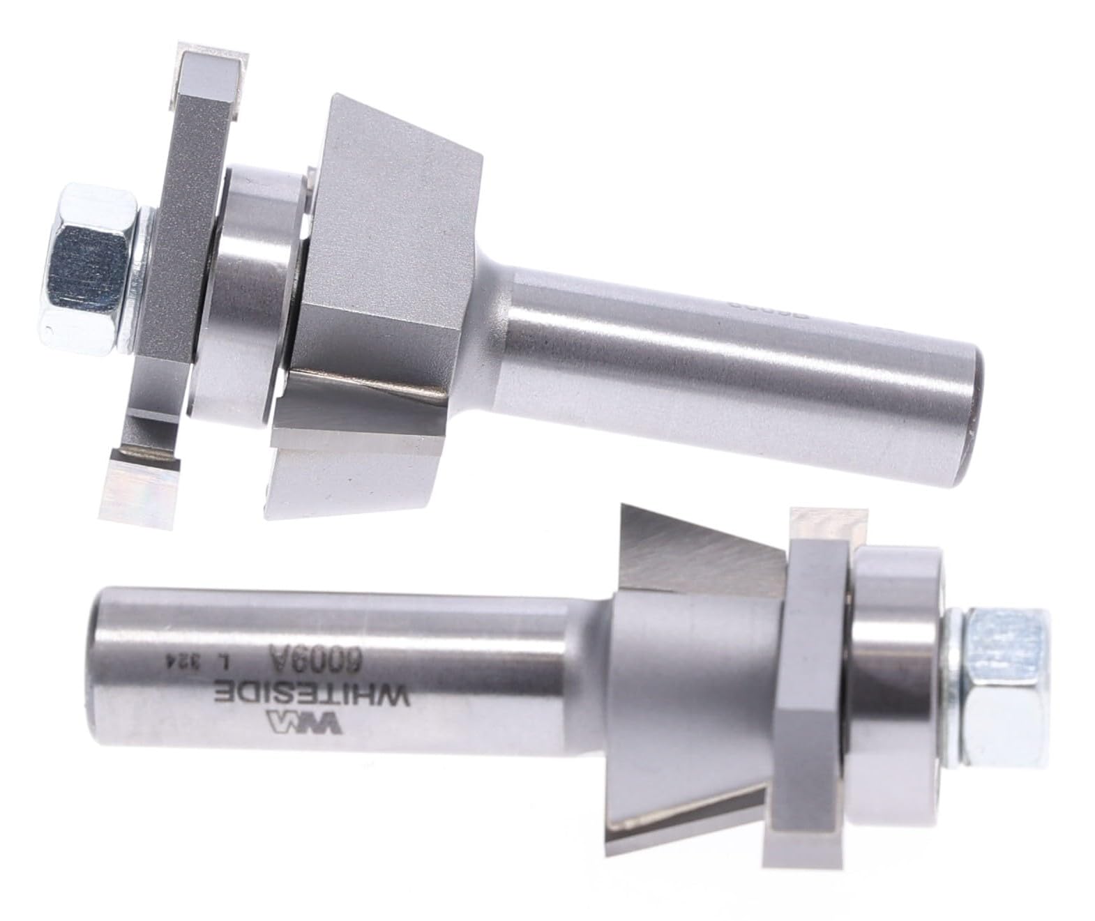 Whiteside 6009 15° Shaker Cabinet Door Router Bit Set, 1/2" Shank, for 1/4" Panels, 2-Piece