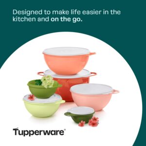 Tupperware Thatsa Bowl Collection 6 Bowl Food Storage Container Set - Dishwasher Safe & BPA Free - (6 Bowls + 6 lids)