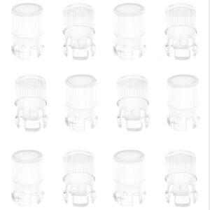 lind kitchen 12pcs 5mm light emitting diode holder cap led lamp socket for lamp bulb bezel mount panel display protective cover with thread